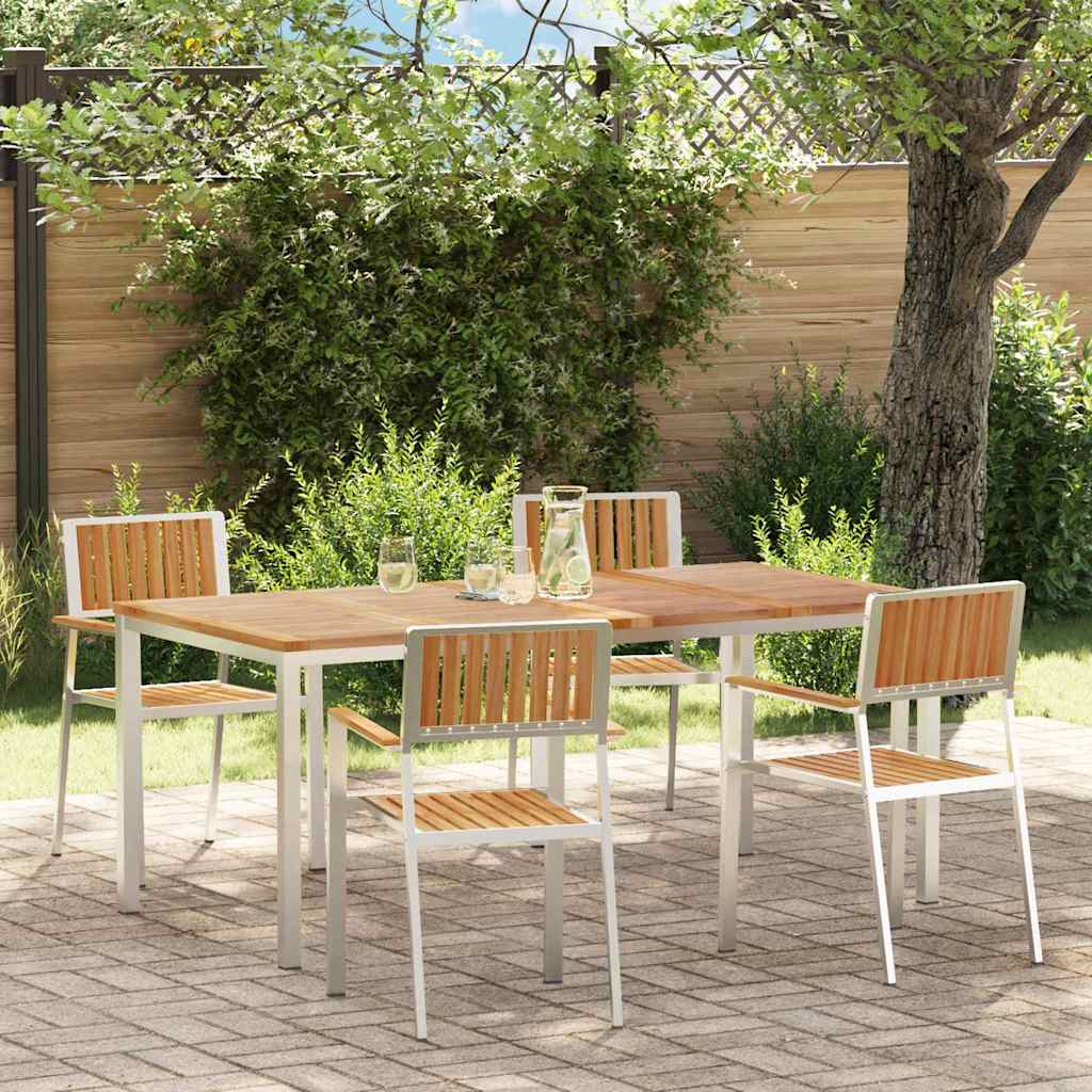 Outdoortisch-Set 5 stk. 180 x 90 x 75 cm