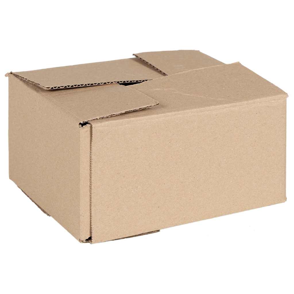 Faltbox mit Speicher 50 Stk. Natur 20 x 15 x 10 cm Karton