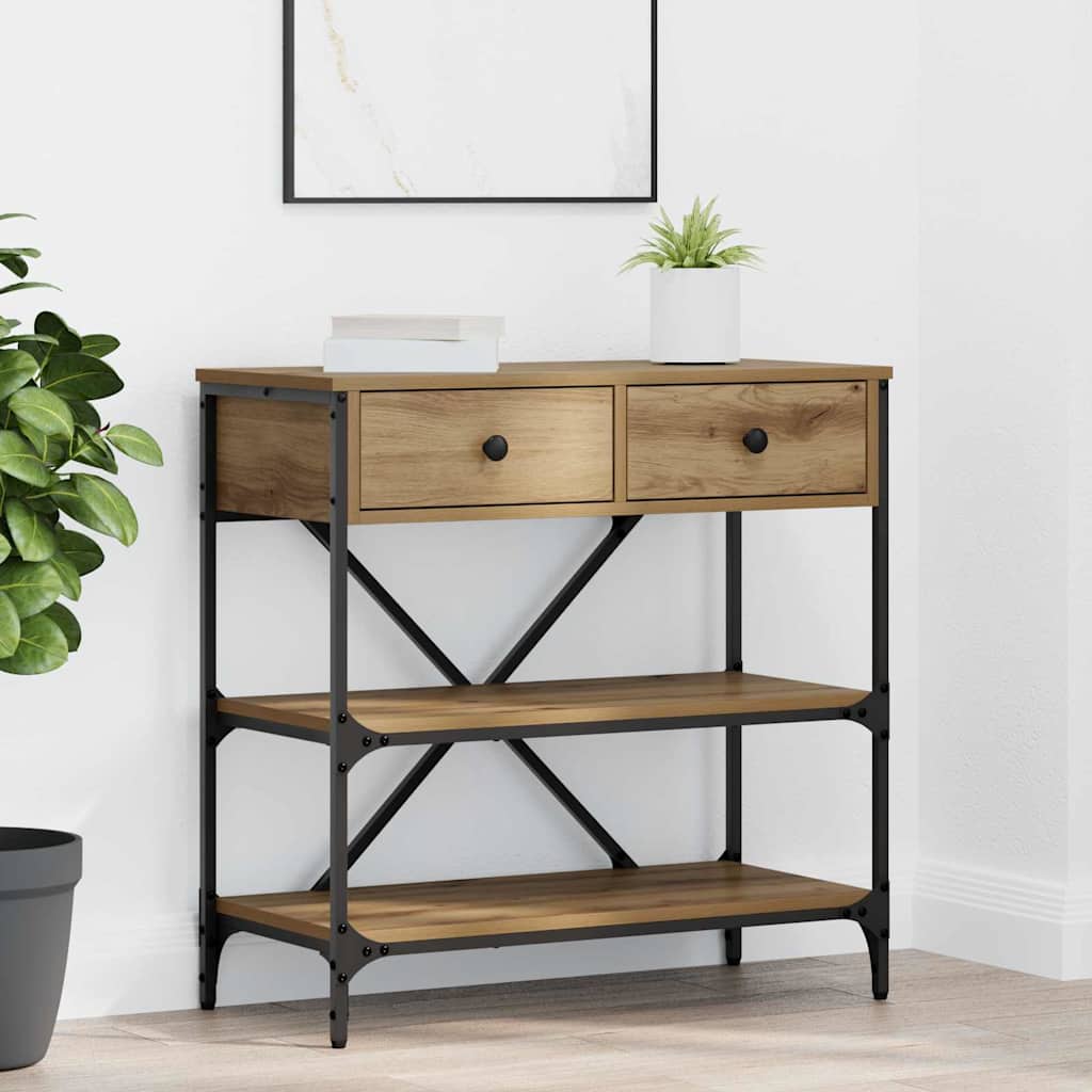 Konsolentisch Braun 75 x 34,5 x 75 cm Holz