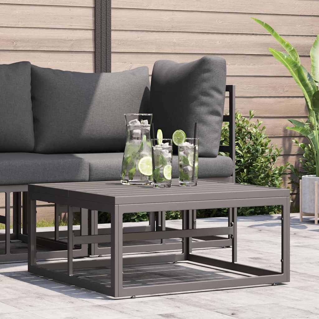 Gartenmöbel Metall Schwarz 70 x 70 x 32 cm