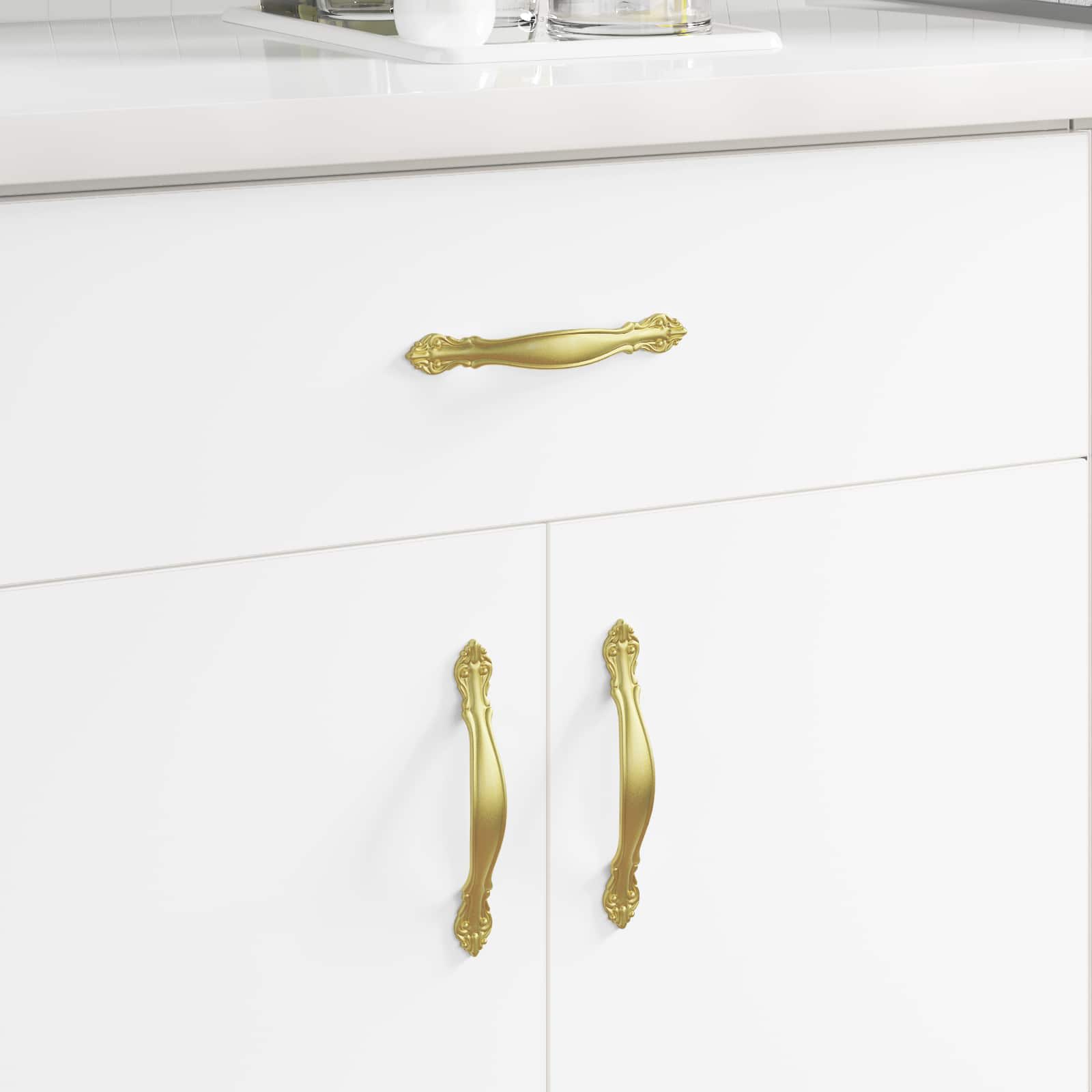 Griff 2 Stk. Gold 143 x 19,2 x 20 mm Zinklegierung