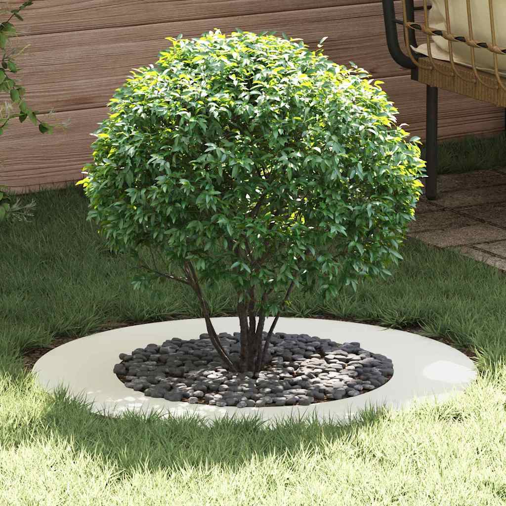 geeignet für flache Baumringe 5 Stk. Weiß Ø50/80 cm Stahl