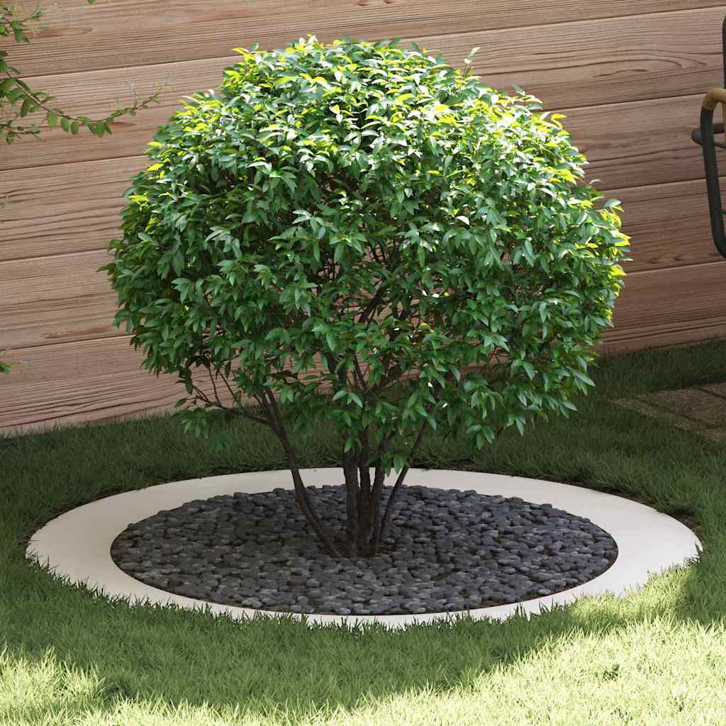 geeignet für flachen Baumring Weiß Ø90/120 cm Stahl