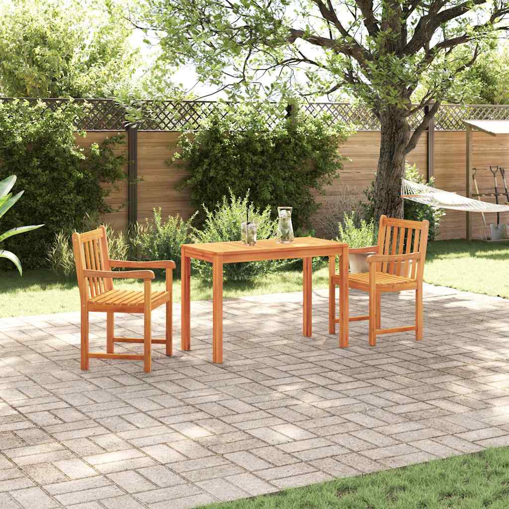 Garten Essgruppe 3 stk. Braun Massivholz Akazie