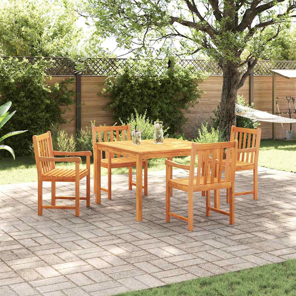 Garten Essgruppe 5 stk. Braun Massivholz Akazie