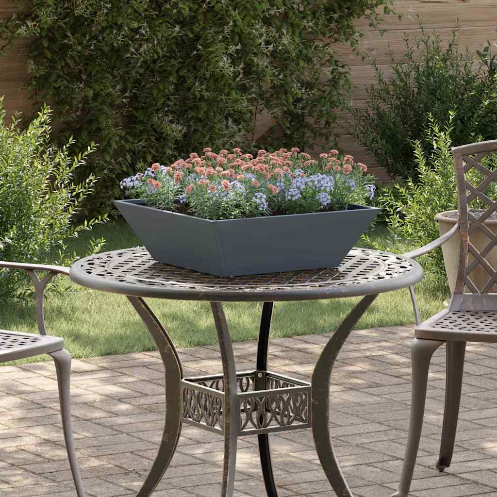 Garten-Pflanzgefäß 5 stk. Anthrazit 50 x 50 x 15 cm