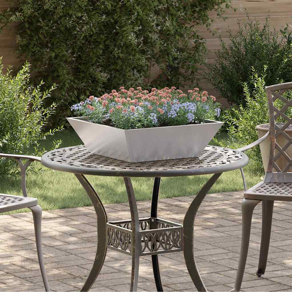 Garten-Pflanzgefäß 5 stk. Silber 50 x 50 x 15 cm Edelstahl