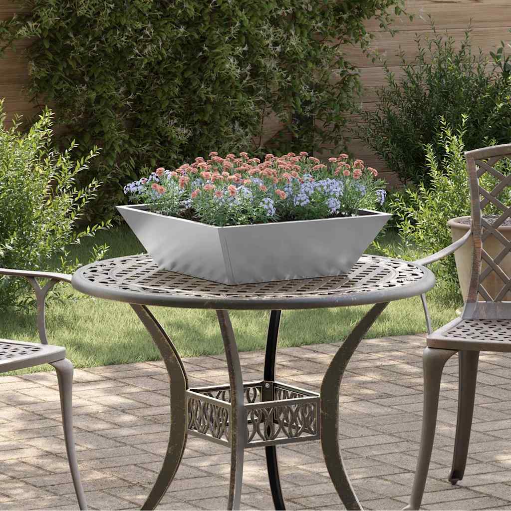 Garten-Pflanzgefäß 5 stk. Silber 50 x 50 x 15 cm