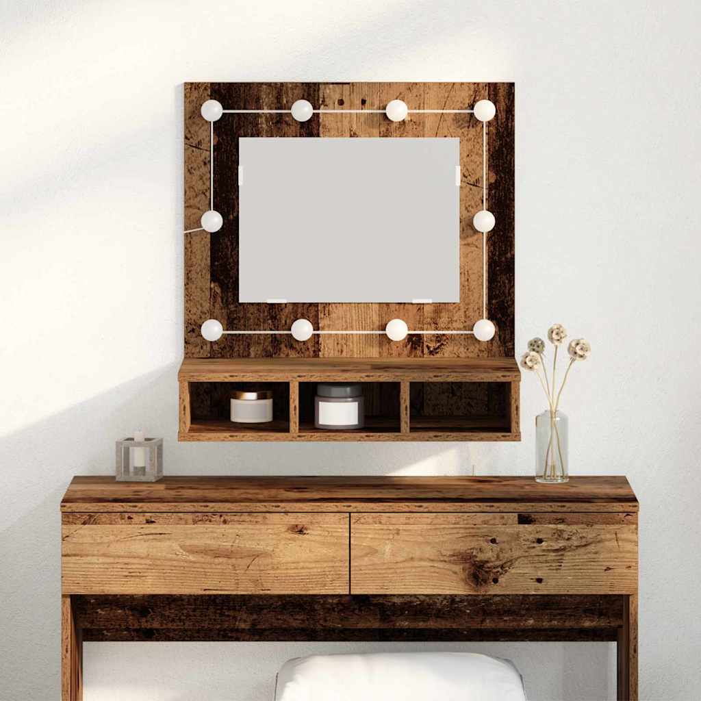 Spiegelschrank Altholz 60 x 31,5 x 62 cm Holzwerkstoff