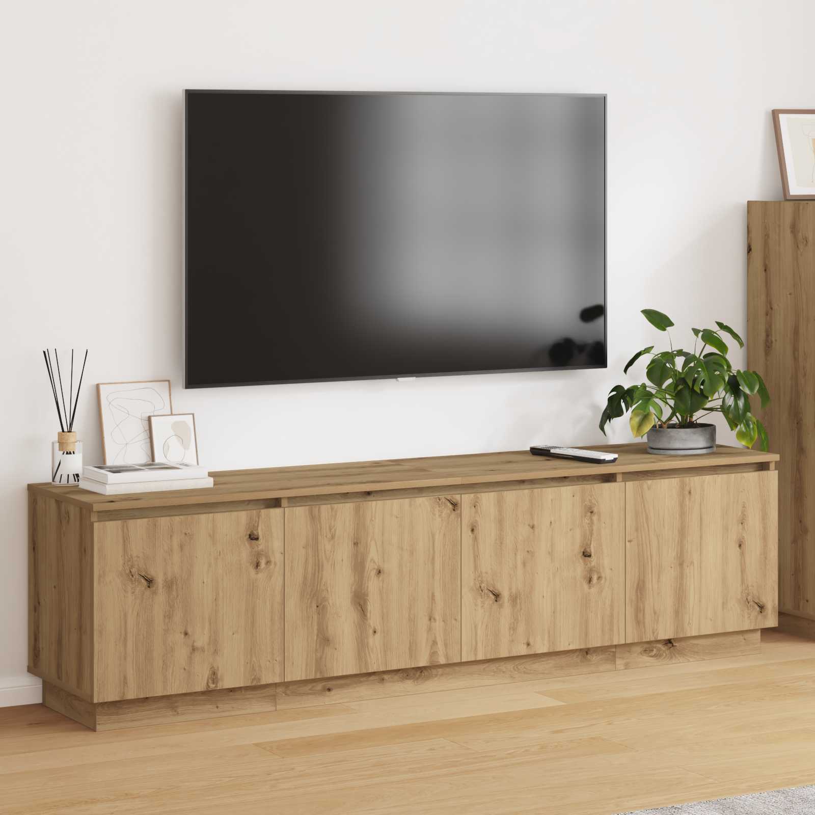 TV-Schränk 180 x 38 x 49 cm Artisan-Eiche Holzwerkstoff