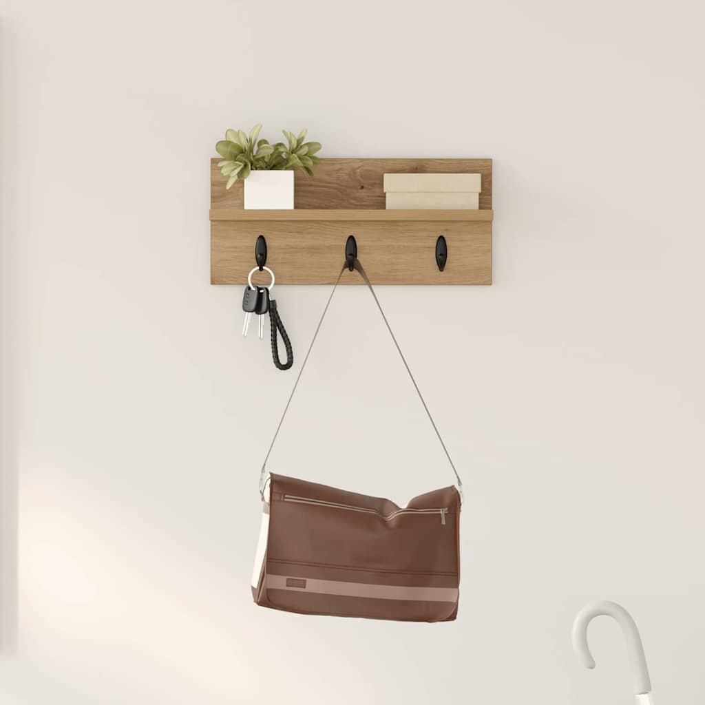 Wandmontierter nachttisch Wandhalterung Artisan-Eiche