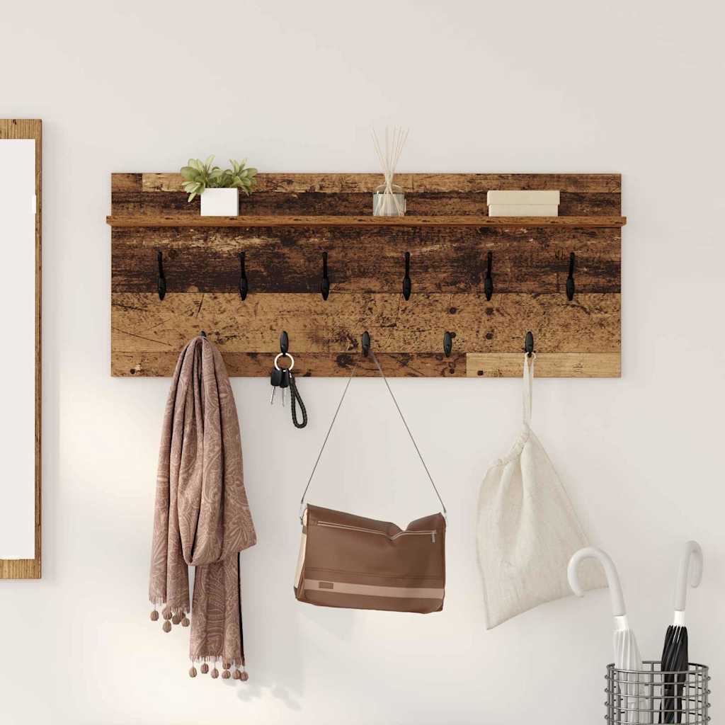 Wandmontierter nachttisch Wandhalterung Altholz Holzwerkstoff