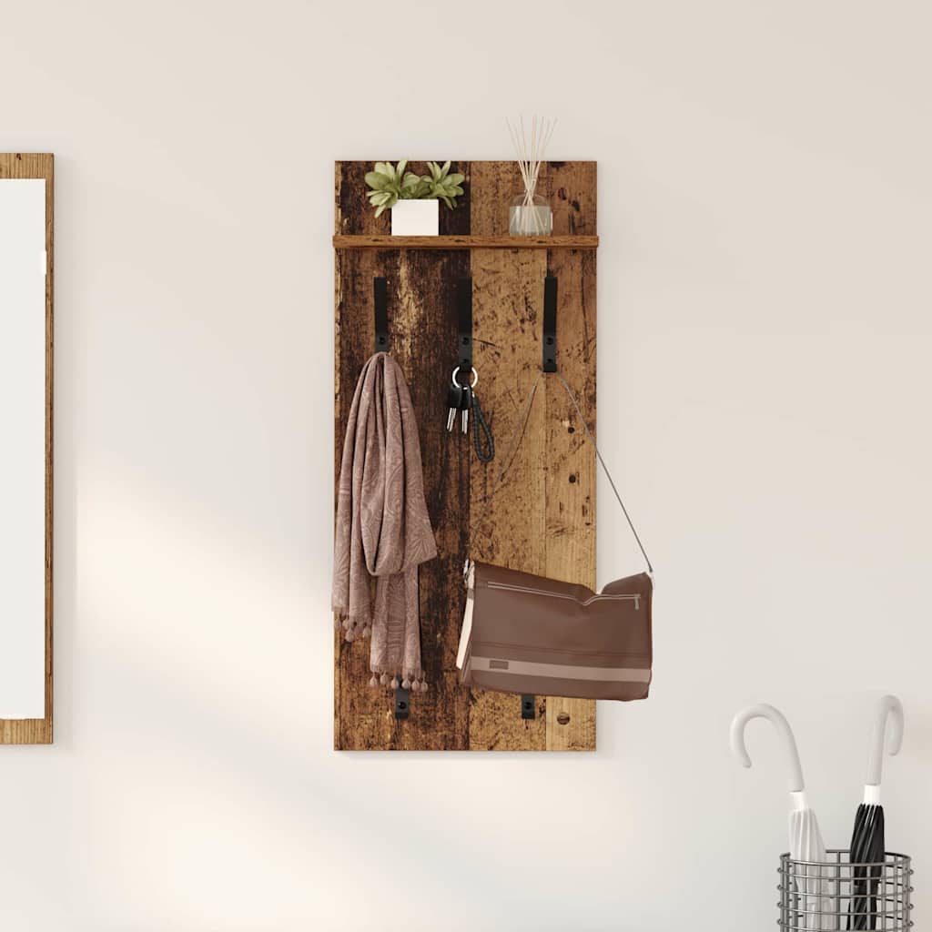 Wandmontierter nachttisch Wandhalterung Altholz 40 x 10 x 90 cm
