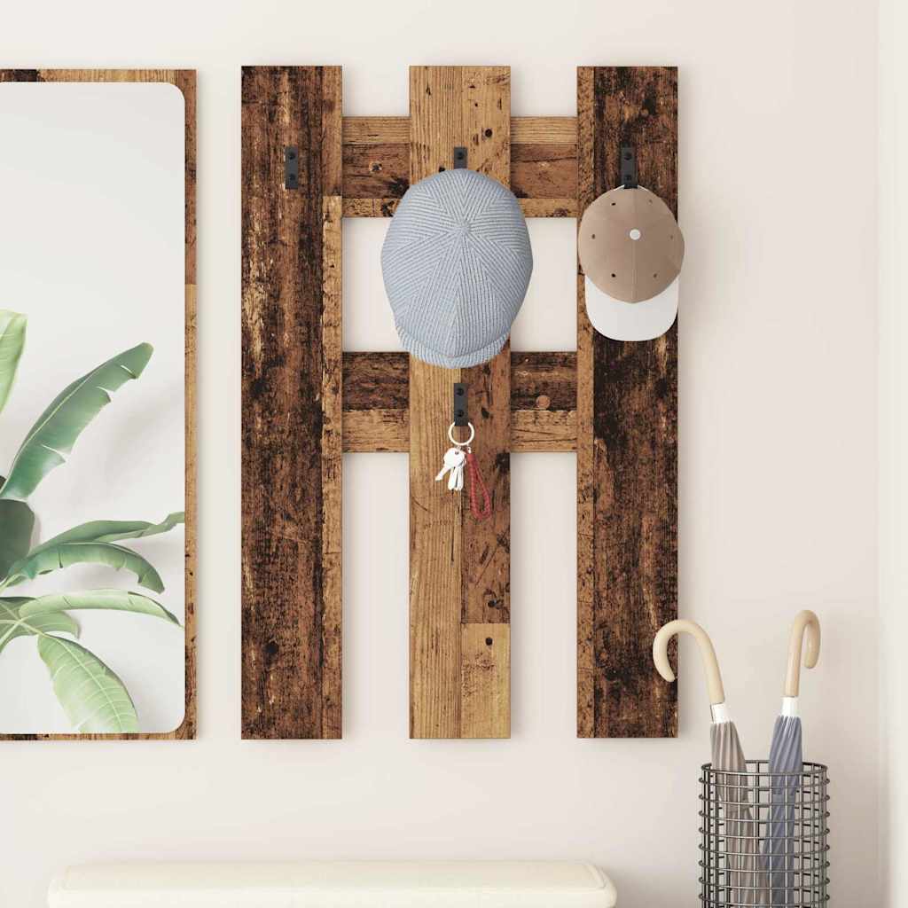 Wandmontierter nachttisch Wandhalterung Altholz 65 x 3 x 100 cm