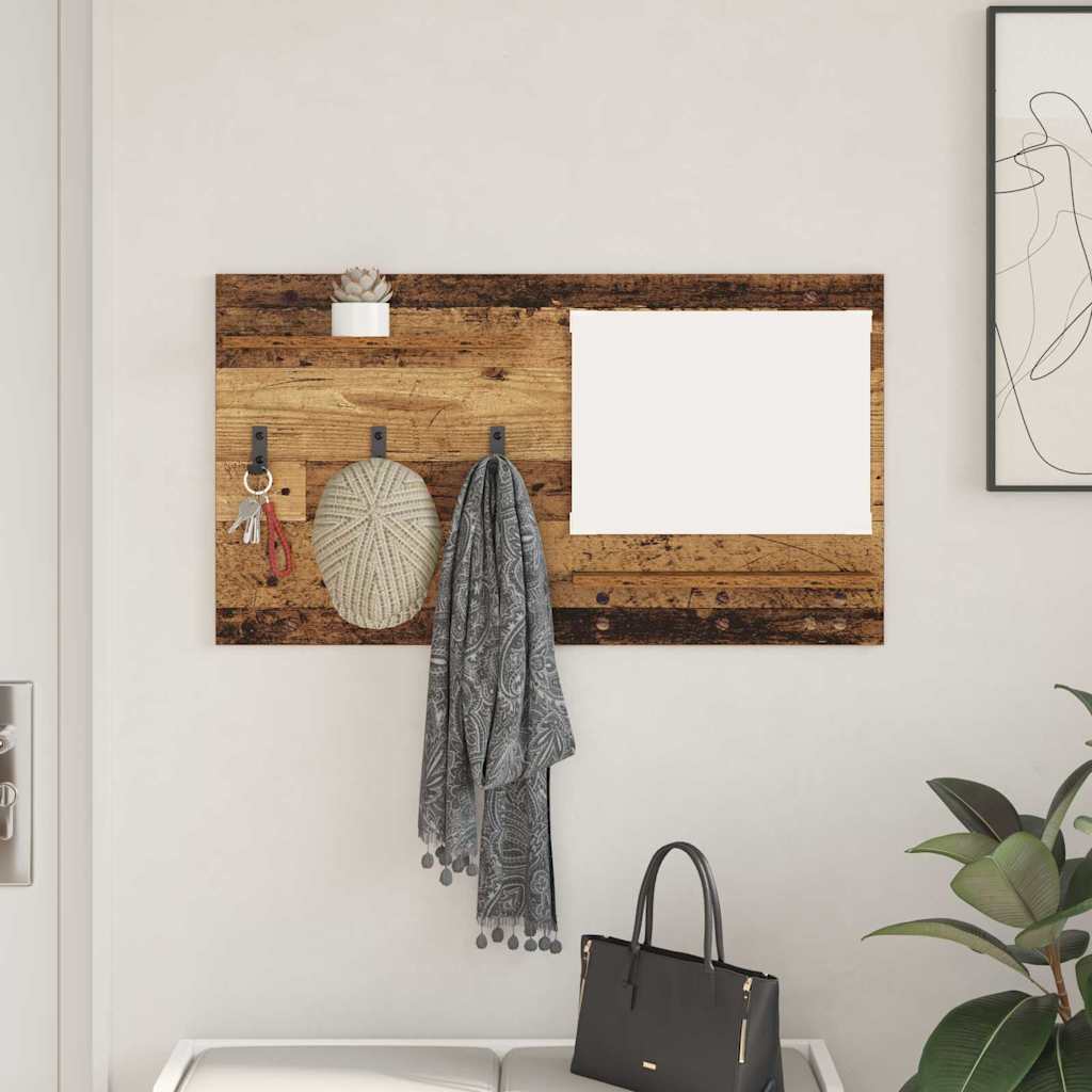 Wandmontierter nachttisch Wandhalterung Altholz 90 x 10 x 50 cm