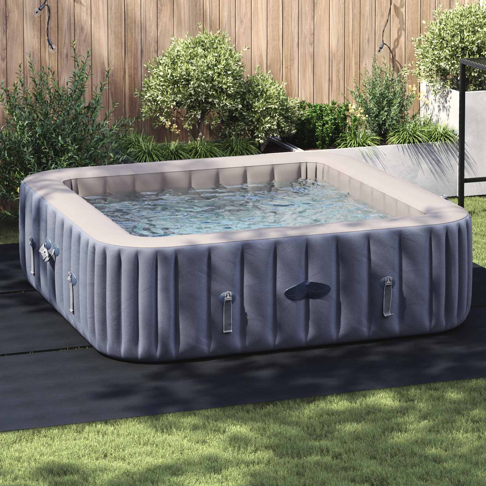 Bodenfolie für Pools 396 x 396 x 0,1 cm Quadratisch Vliesstoff