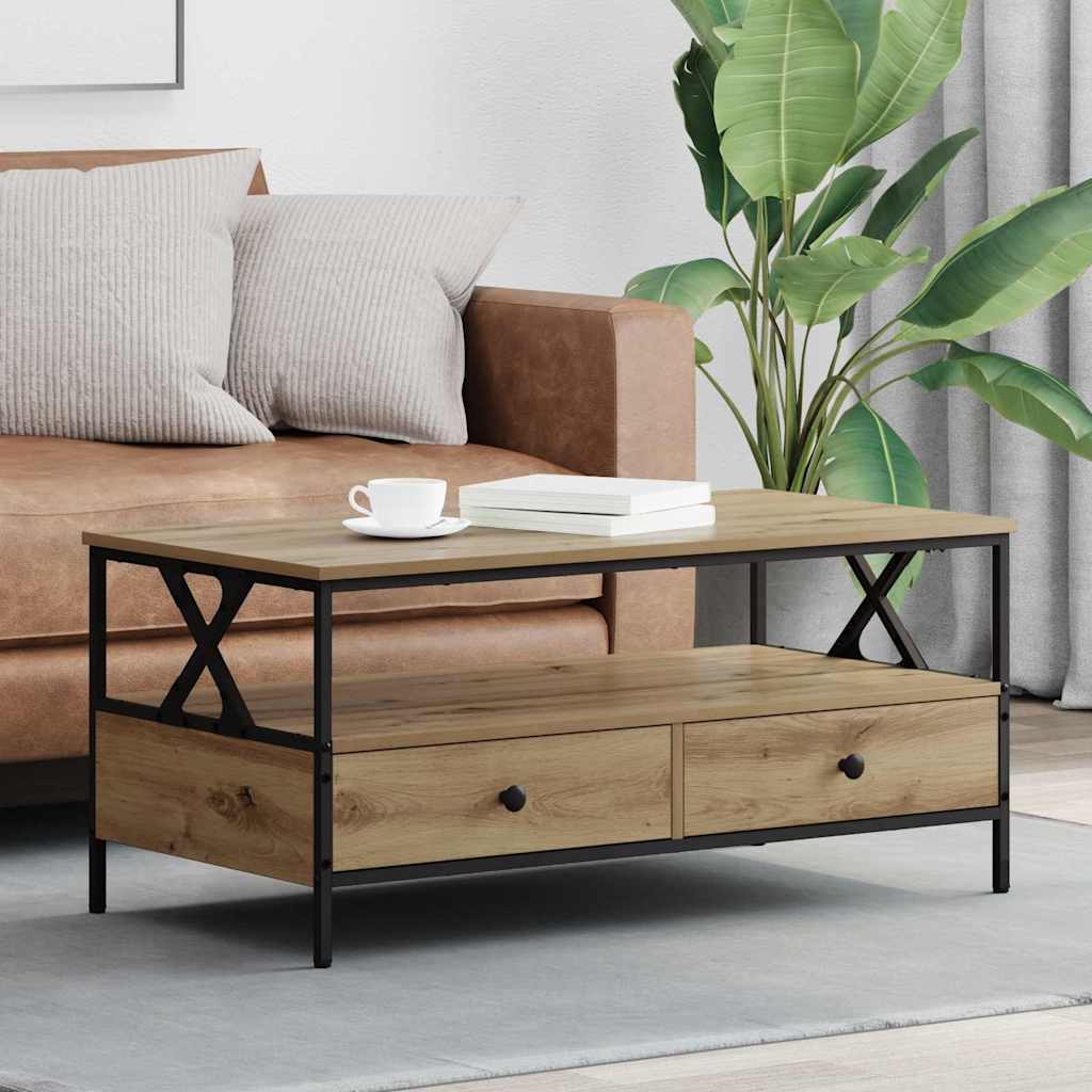 Couchtisch Artisan-Eiche 100 x 51 x 45 cm Holzwerkstoff