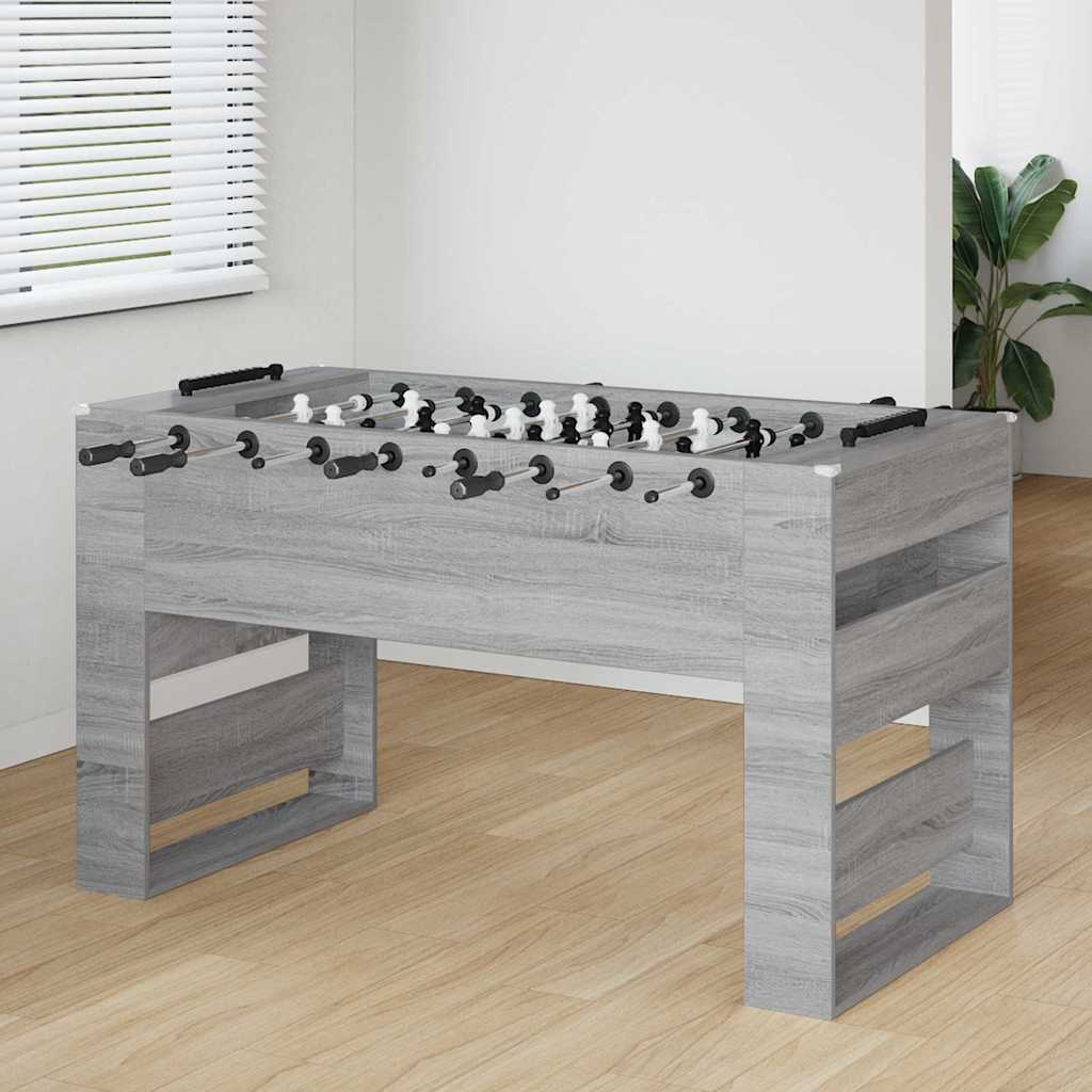 Tischfußballtisch Sonoma-Grau 146,5 x 74 x 85 cm Holzwerkstoff