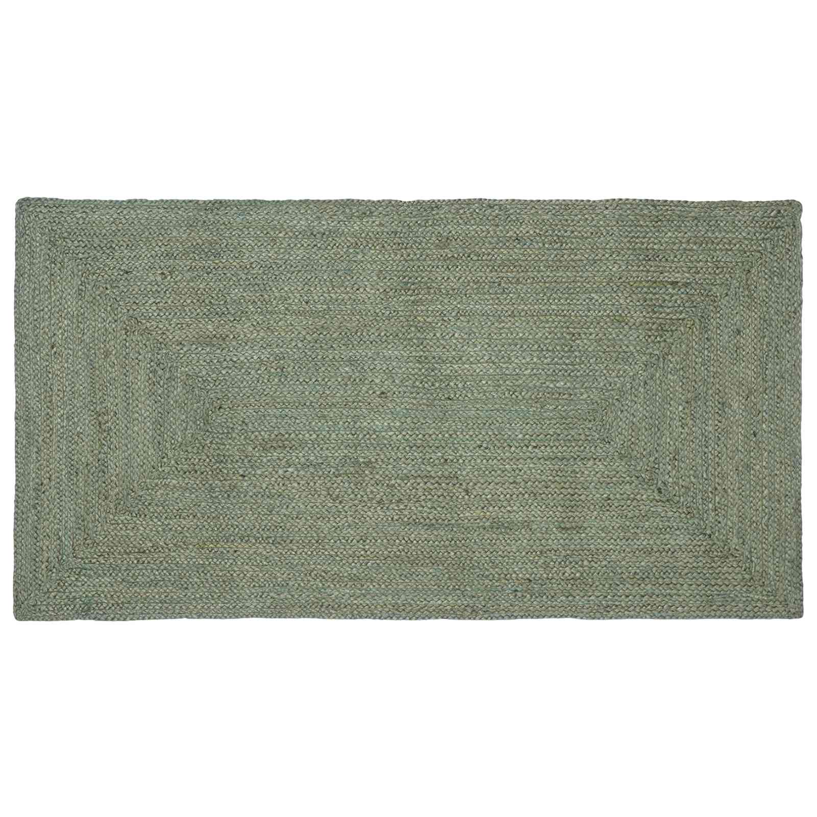 Bereichsteppich Olivgrün 100 x 200 cm Jute