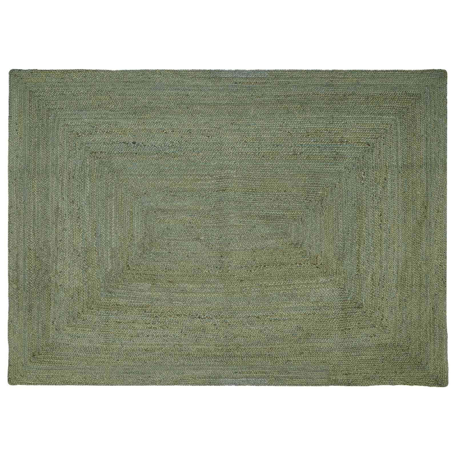 Bereichsteppich Olivgrün 240 x 340 cm Jute