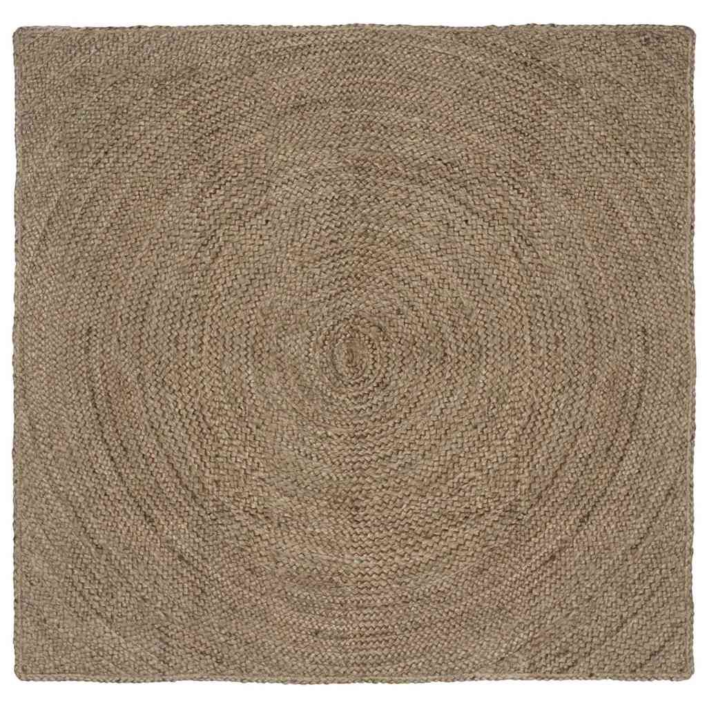 Bereichsteppiche Grau 160 x 160 cm Jute