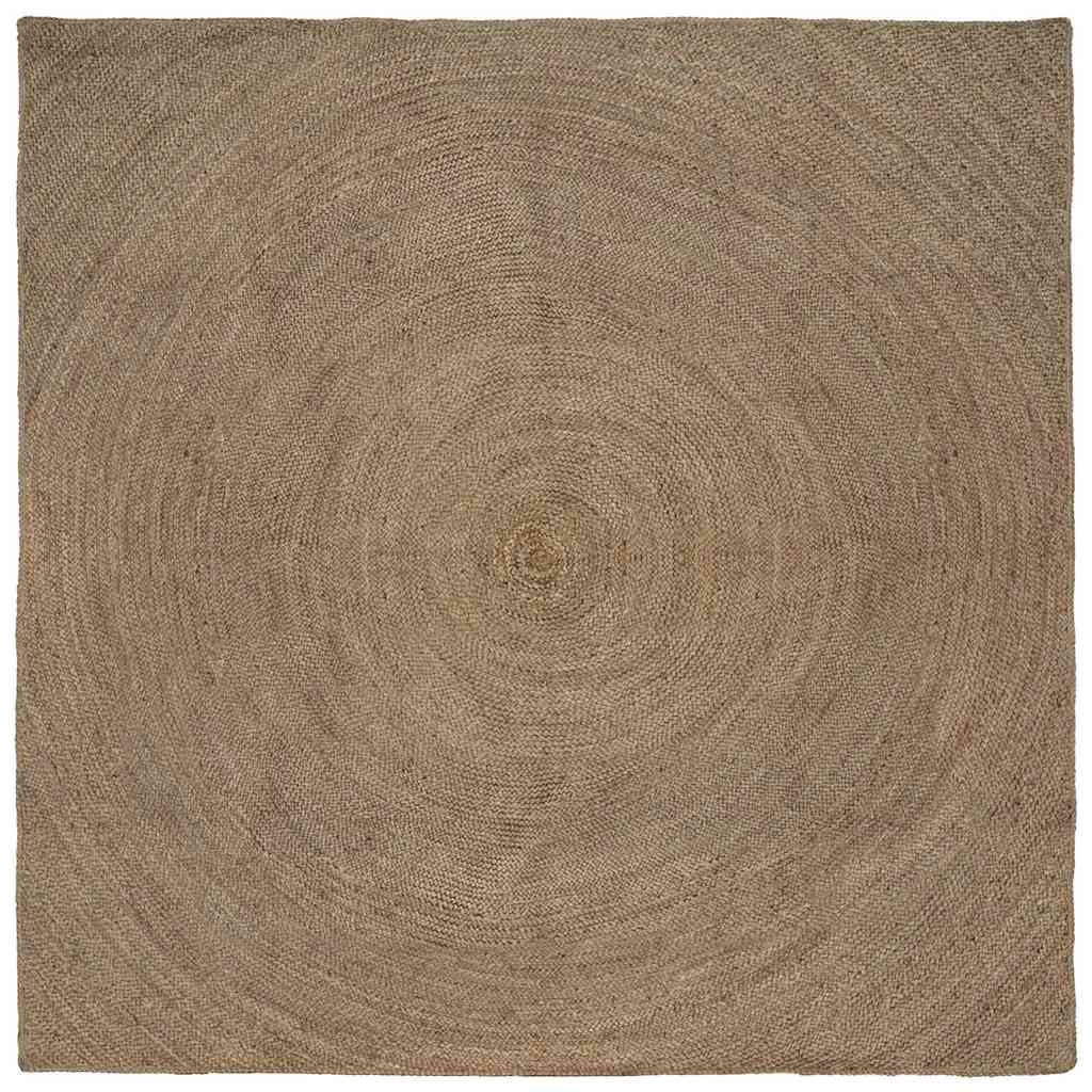 Bereichsteppiche Grau 240 x 240 cm Jute