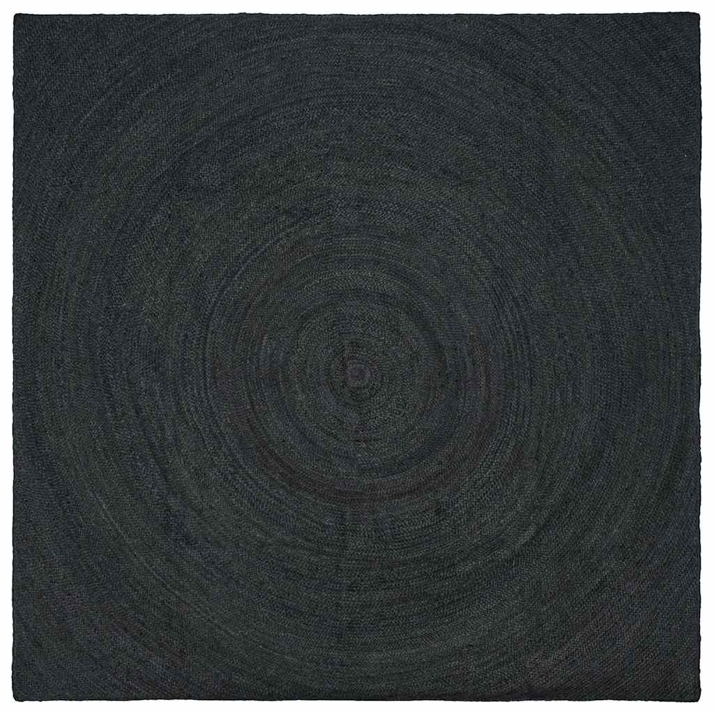 Bereichsteppiche Dunkelgrau 300 x 300 cm Jute