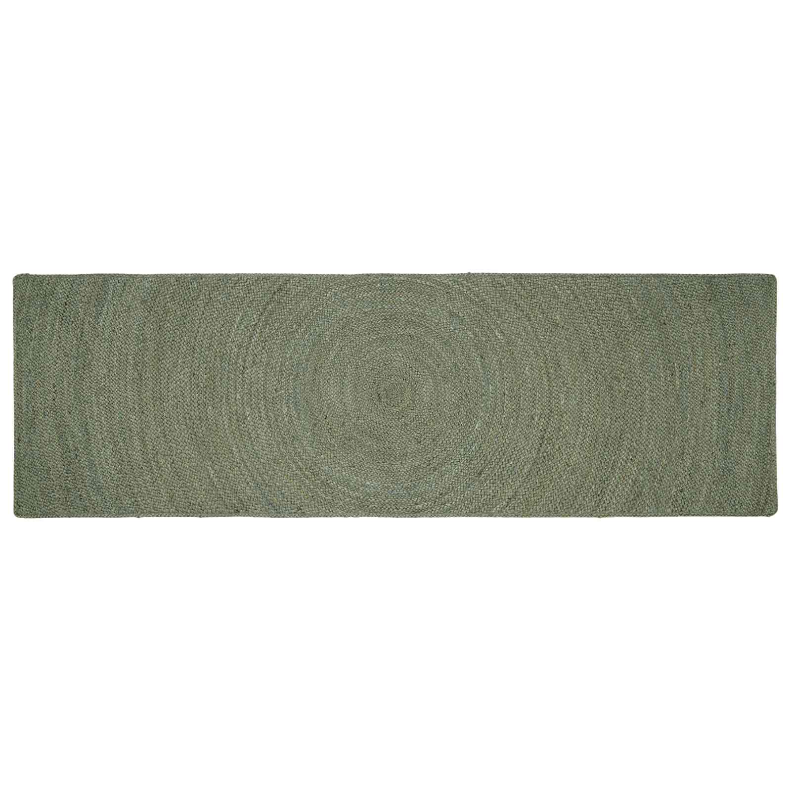 Bereichsteppiche Olive Grün 80 x 300 cm Jute