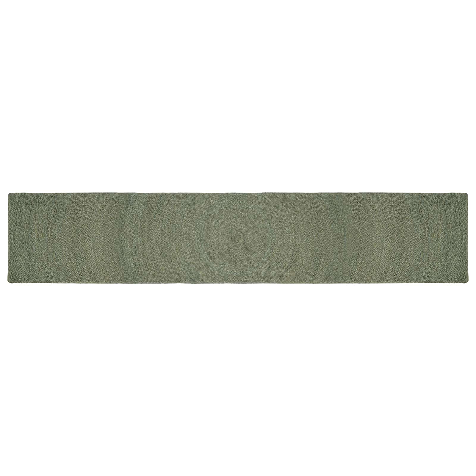 Bereichsteppiche Olive Grün 80 x 400 cm Jute