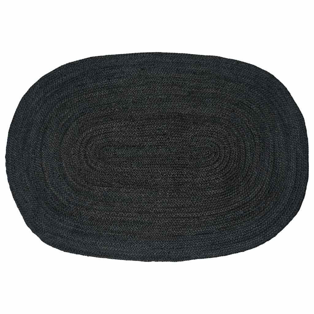 Bereichsteppiche Dunkelgrau 122 x 183 cm Jute