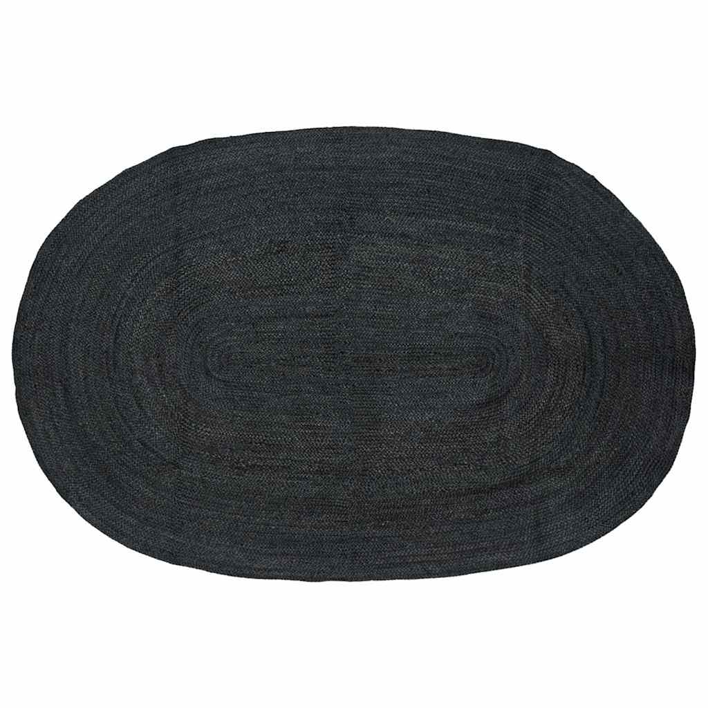Bereichsteppiche Dunkelgrau 152 x 245 cm Jute