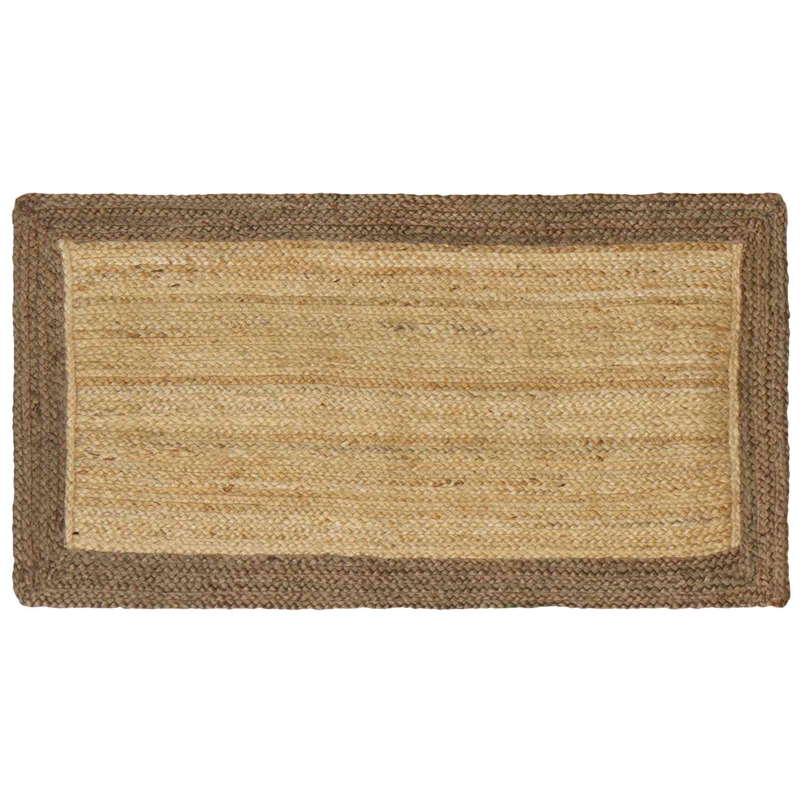 Bereichsteppich Grau 60 x 110 cm Jute