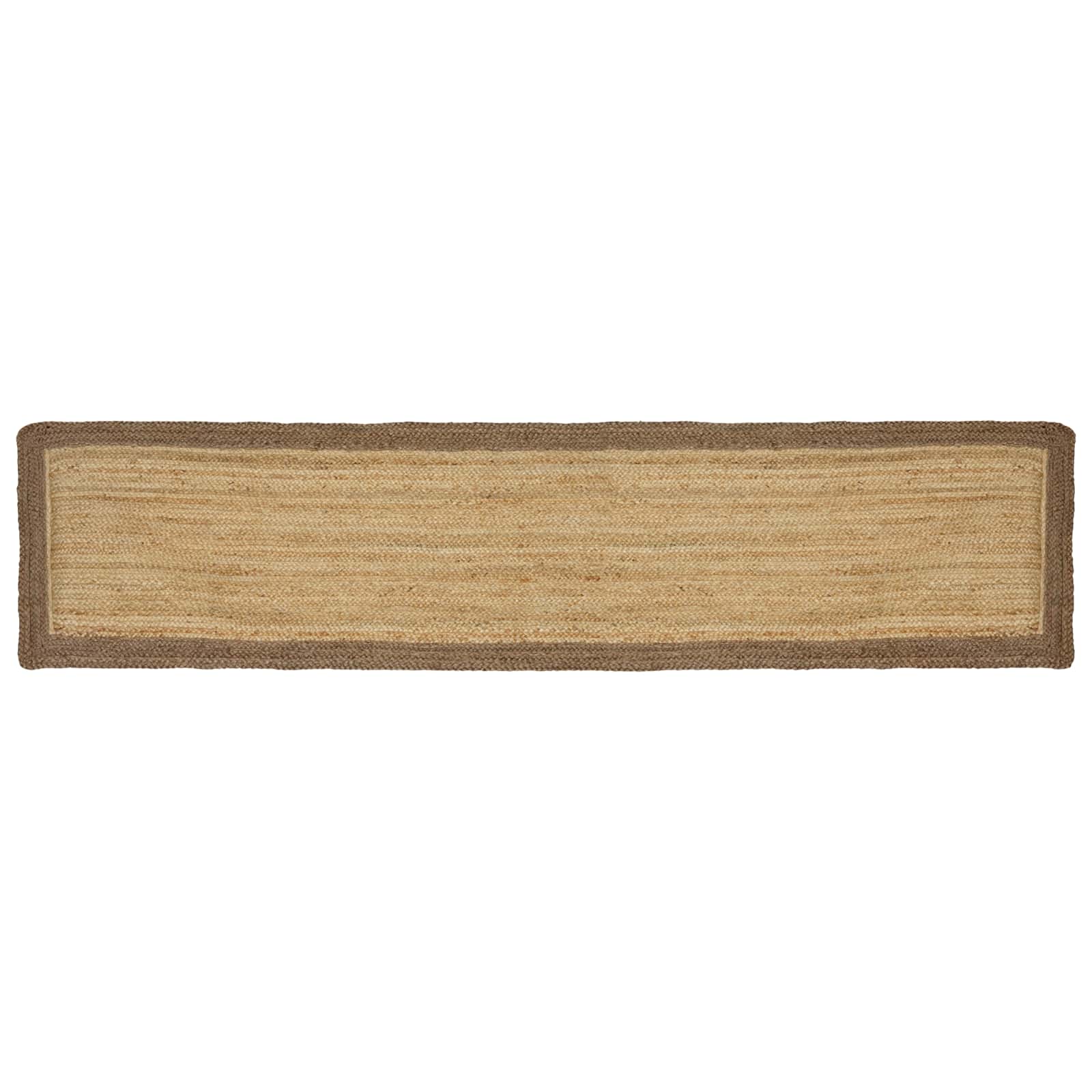 Bereichsteppich Grau 60 x 300 cm Jute