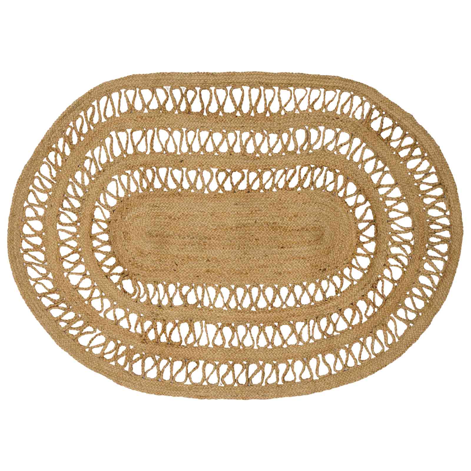 Bereichsteppich Natur 100 x 152 cm Jute
