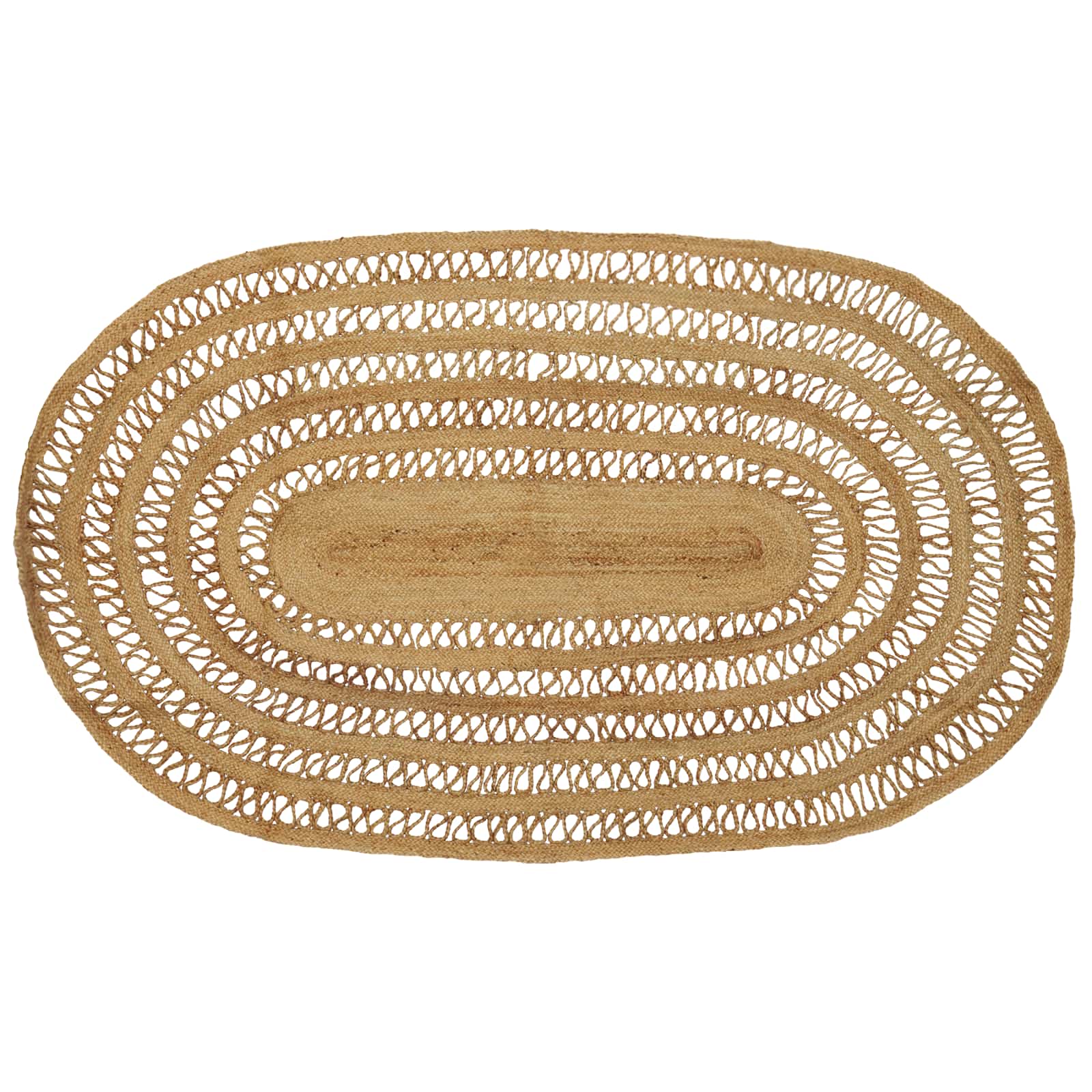 Bereichsteppich Natur 205 x 305 cm Jute