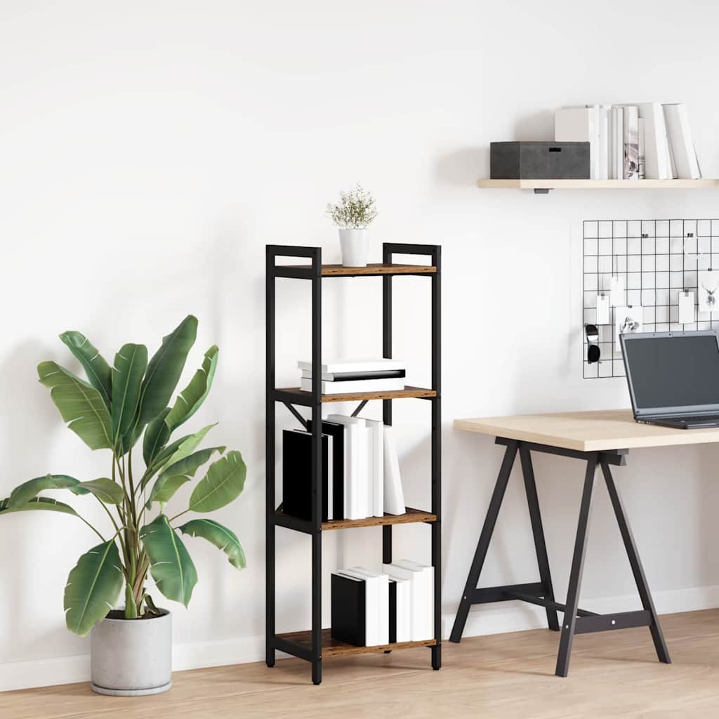 Bücherregal 40 x 30 x 119 cm Holzwerkstoff Altholz