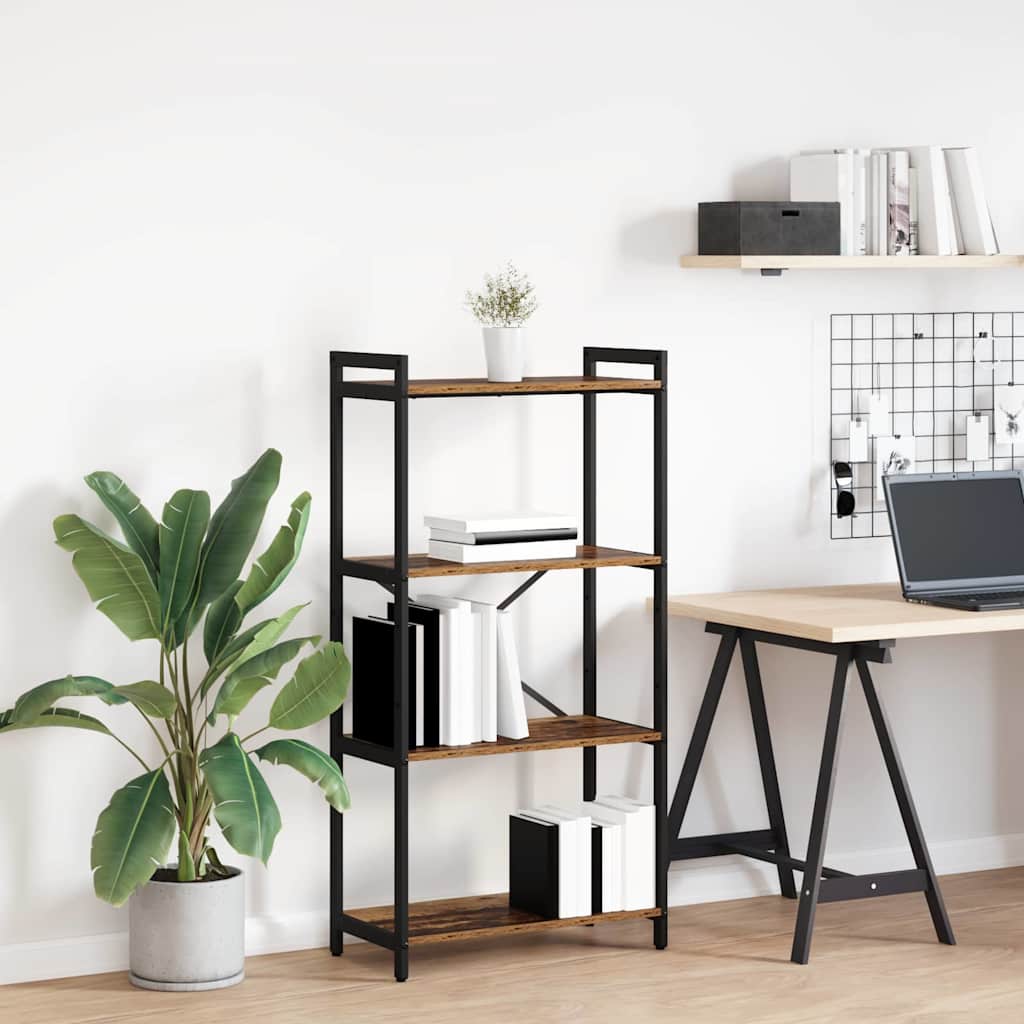 Bücherregal 60 x 30 x 120 cm Holzwerkstoff Altholz