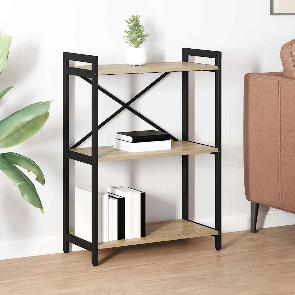 Bücherregal 60 x 30 x 85 cm Holzwerkstoff Sonoma-Eiche