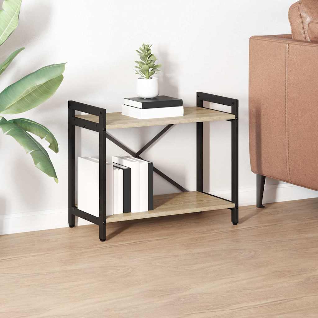 Bücherregal 60 x 30 x 50 cm Holzwerkstoff Sonoma-Eiche
