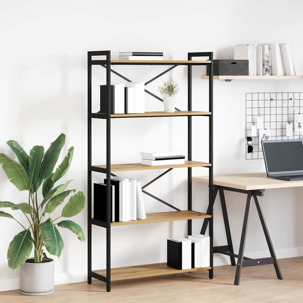 Bücherregal 80 x 30 x 155 cm Holzwerkstoff Artisan-Eiche