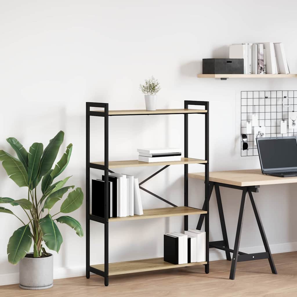 Bücherregal 80 x 30 x 120 cm Holzwerkstoff Sonoma-Eiche
