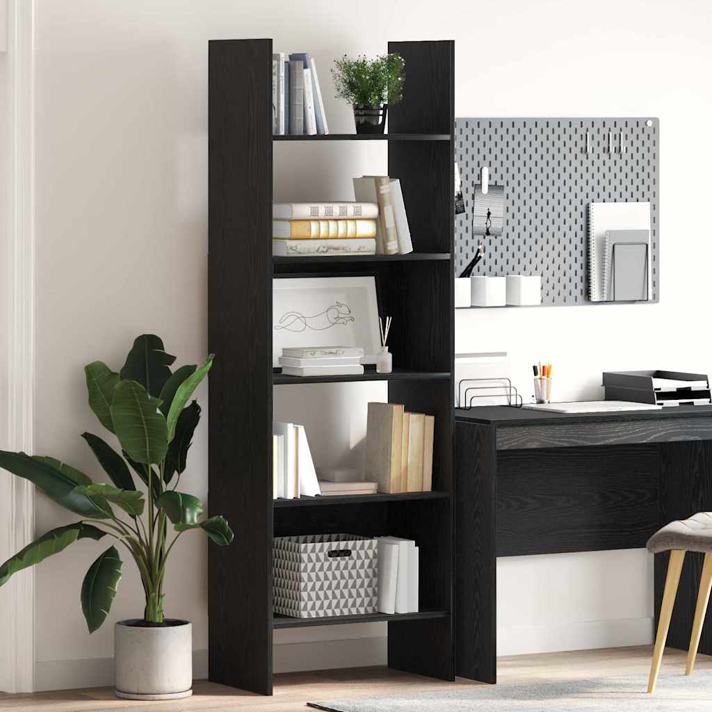 Bücherregal 5 Ebenen 60 x 35 x 180 cm Holzwerkstoff