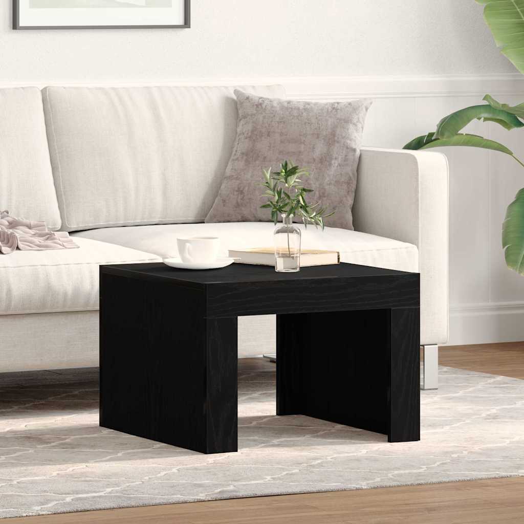 Couchtisch Schwarz Eichen-Optik 50 x 50 x 35 cm Holzwerkstoff