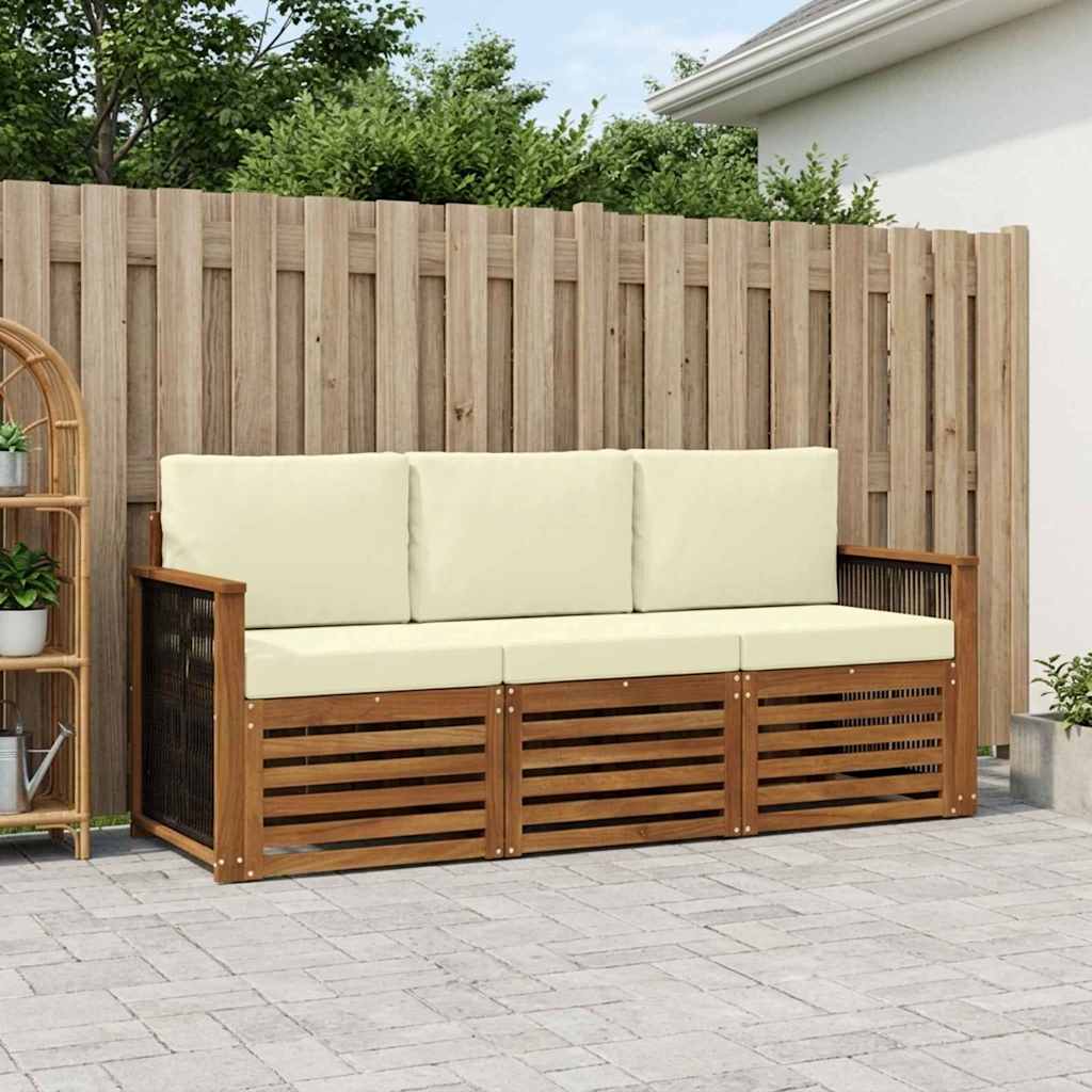 Sofagarnituren 3 stk. Massivholz Akazie