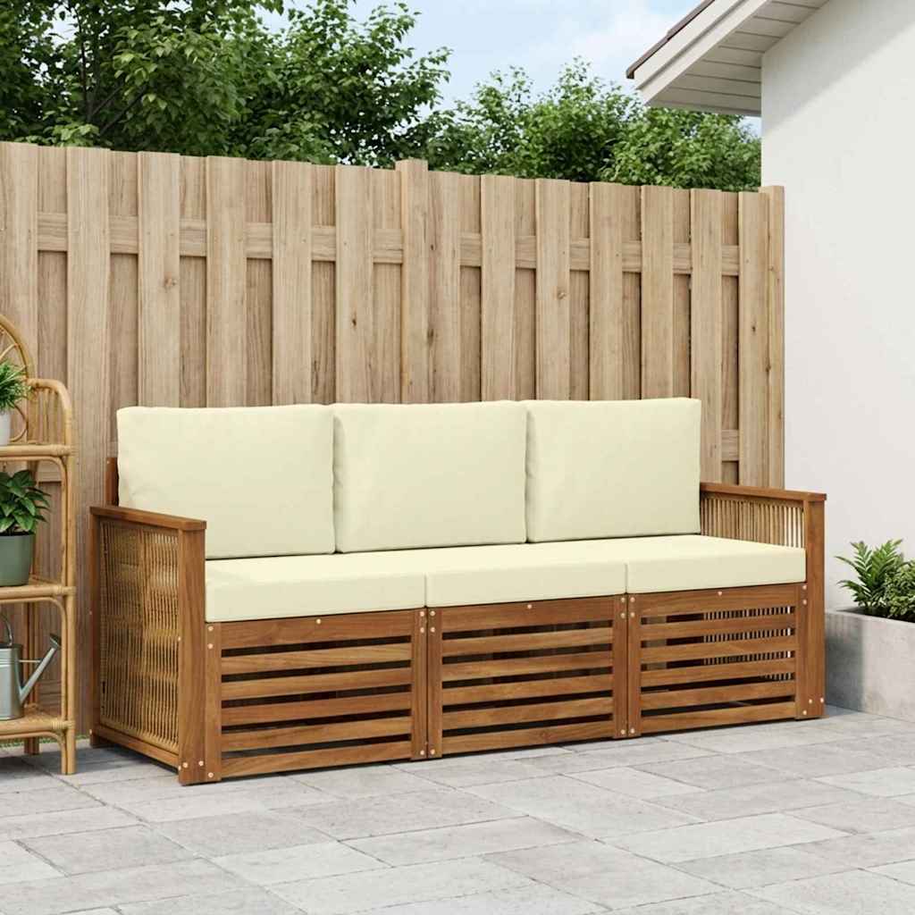 Sofagarnituren 3 stk. Massivholz Akazie