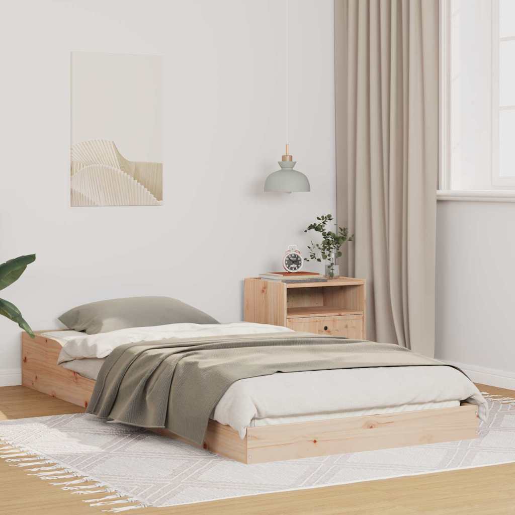 Bettrahmen Natur 80 x 220 cm Massives Kiefernholz