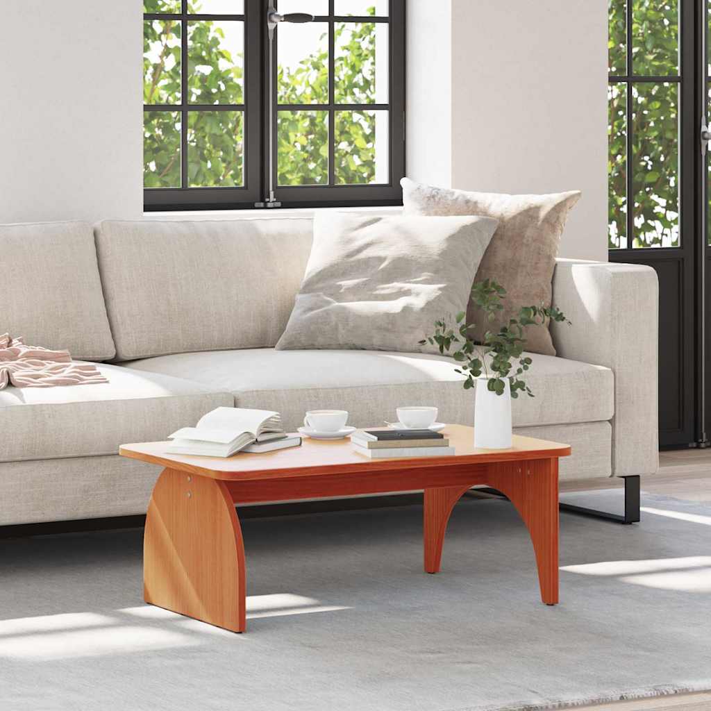 Couchtisch Wachsbraun 80 x 50 x 31 cm Massivholz Kiefer