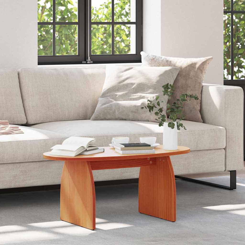 Couchtisch Wachsbraun 80 x 40 x 35 cm Massives Kiefernholz