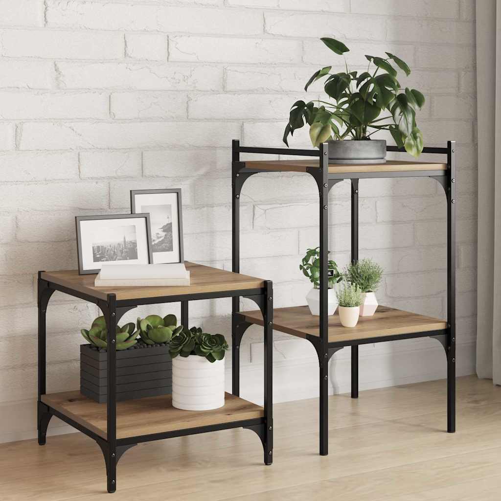 Regalbrett 3 Ebenen 4 stk. 40 x 40 x 1,5 cm Holzwerkstoff Braun