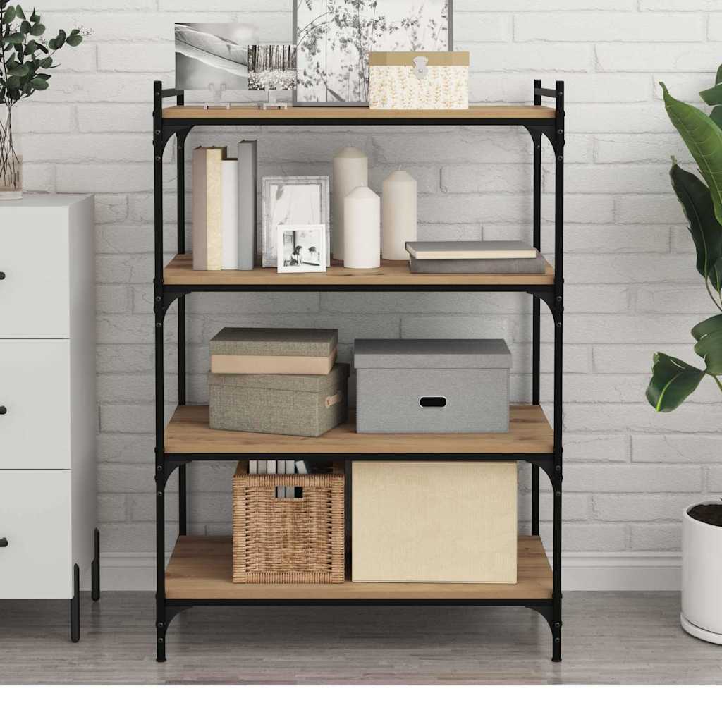 Regalbrett 3 Ebenen 4 stk. 80 x 40 x 1,5 cm Holzwerkstoff Braun
